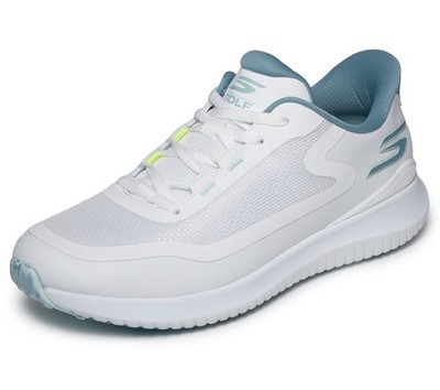 Skechers SLIP-INS: GO GOLF Flight Herren Golfschuhe   Weiß / Hellblau