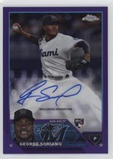 2023 Topps Chrome Update Purple Refractor /250 George Soriano #AC-GSO Auto 17ka