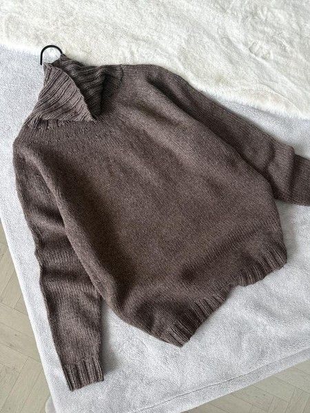 Women American Vintage Sweater Brown 36 / S / 44