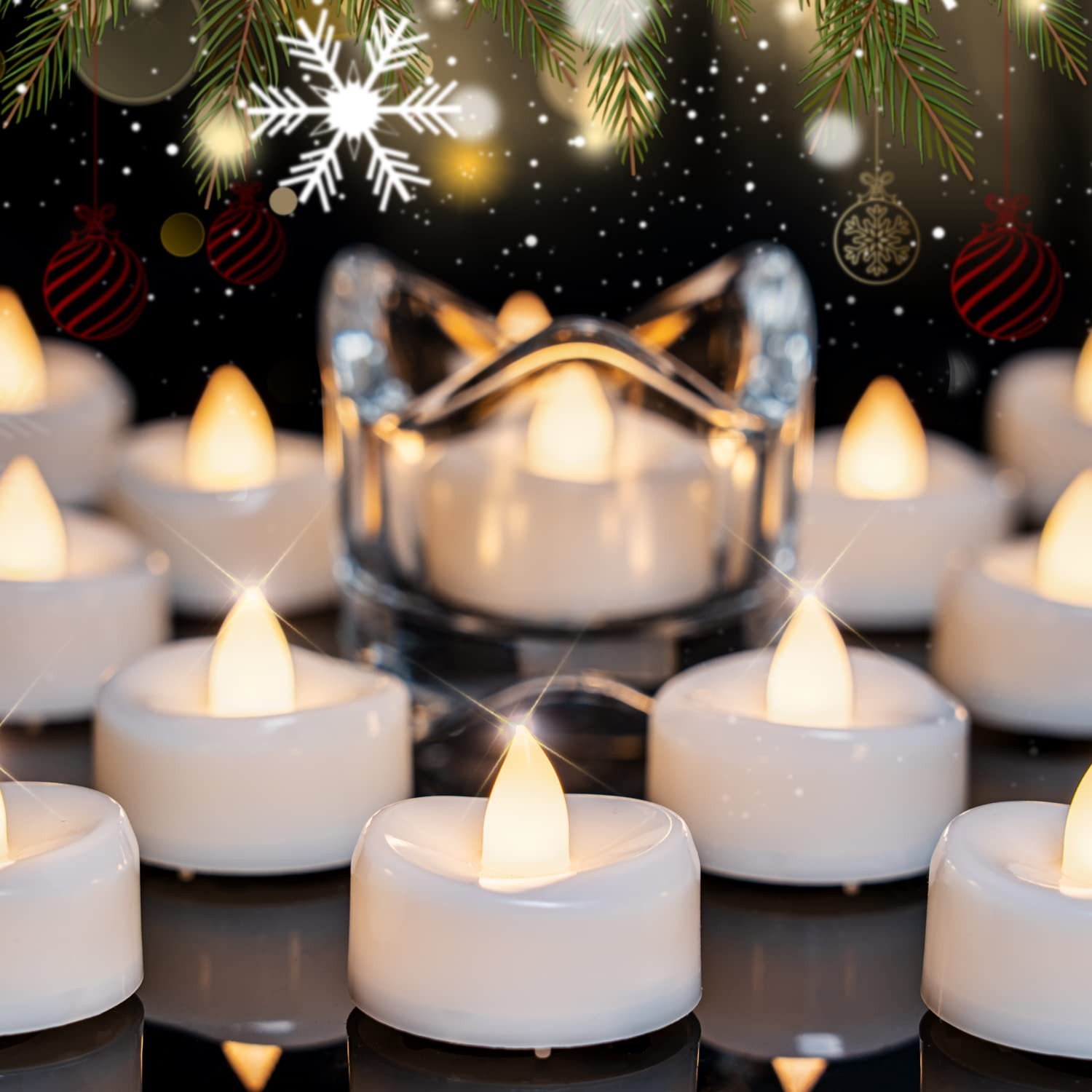 Lights Candles Battery Operated Bulk, 24-pack Long-lasting 2