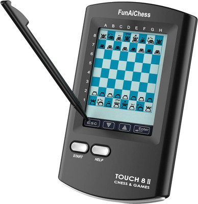 Handheld Electronic Chess Board 8 in 1 Touch Chess Computer Game Portable Electr