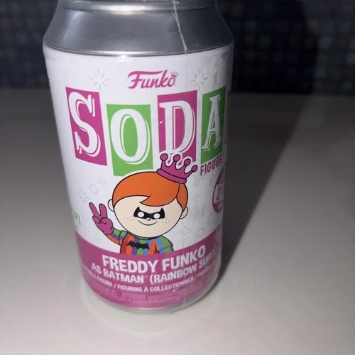 2023 SDCC Funko SODA! Camp Fundays Freddy Funko as Batman (Rainbow Suit) LE 2700