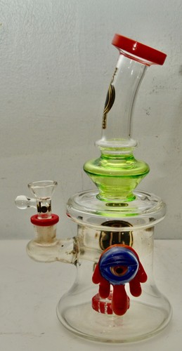 Big Mom Glass Water Pipe – Single Chamber with Eye Design