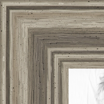 ArtToFrames Picture Frame Custom 2''  Silver Ridge Wood 4445 Small