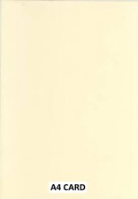 A5 or A4 IVORY CREAM CARD 160gsm SHEETS - WEDDING ARTS AND CRAFTS SELECT AMOUNT
