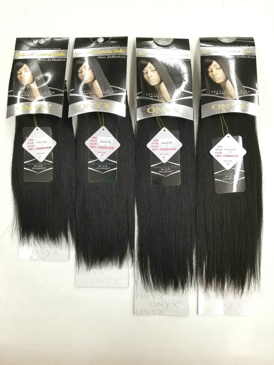 ONYX Black Diamond 100% Human Hair Natural Essence Yaki Weave