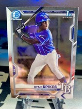 2021 Ryan Spikes Bowman Draft Chrome 1st Bowman #BDC-63 Tampa Bay Rays