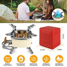 13000W Portable Backpacking Butane Propane Outdoor Camp Gas Stove Burner Cooking