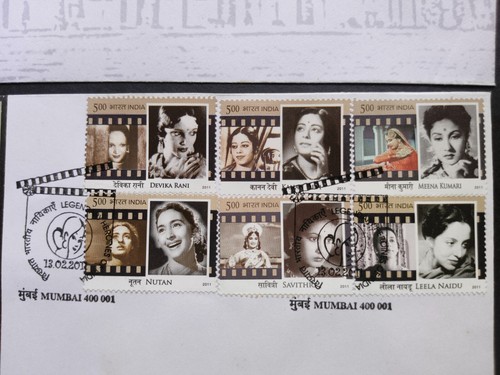 India - "ELEPHANTS ~ HEROINES ~ INSTITUTIONS ~ FAMOUS PEOPLE" 11 FDC 2011 - Picture 6 of 15