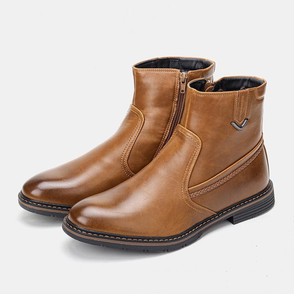 2022 Mens Winter Boots Warm Vintage Snow Ankle Boots Fashion