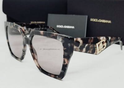 DOLCE & GABBANA brown havana pearl/purple-brown DG4438 34387N 55