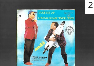 7'' Scotch - Take Me Up, Loving Is Easy / Evolution. Aus dem Jahr 1985