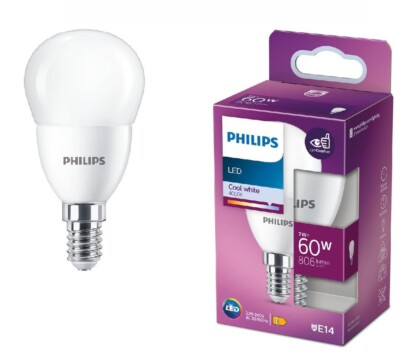 PHILIPS E14 LED Leuchtmittel in Tropfenform 7W wie 60W 4000K