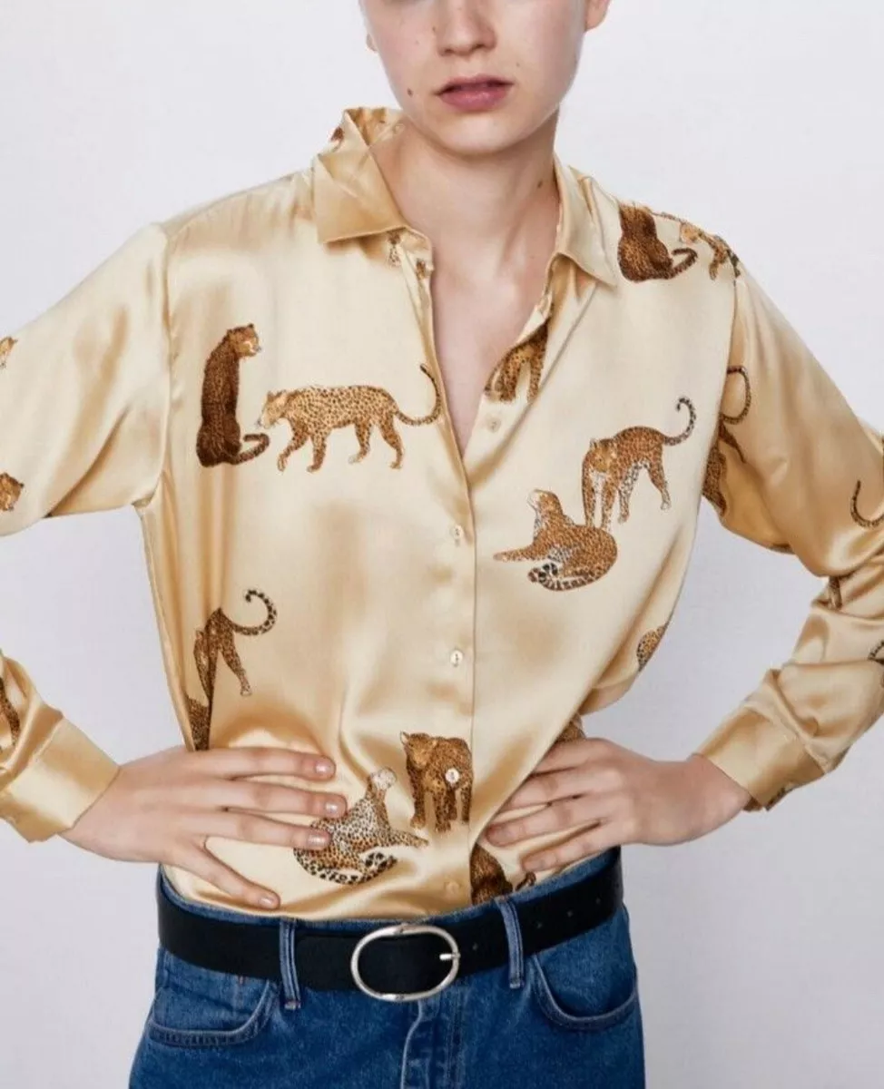 Blouse leopard zara new arrivals