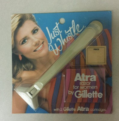 Vintage Women's Razor! Gillette Atra!Just Whistle! Unique old hard to find Item!