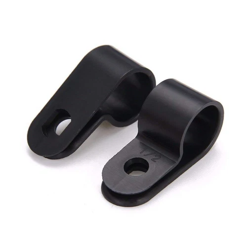 Orgrimmar 200 Stck. Schwarz Nylon Kunststoff R-Typ Kabelschellen 3/16" 1/4" 3/8" - Bild 5 von 6