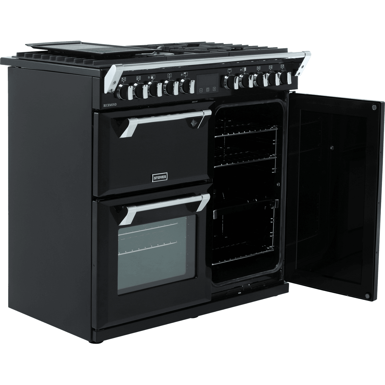 Stoves Richmond S900DF 90cm Dual Fuel Range Cooker 5 Burners A/A/A
