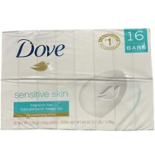 Unilever Dove Sensitive Bar 3 75 oz 16 Bars