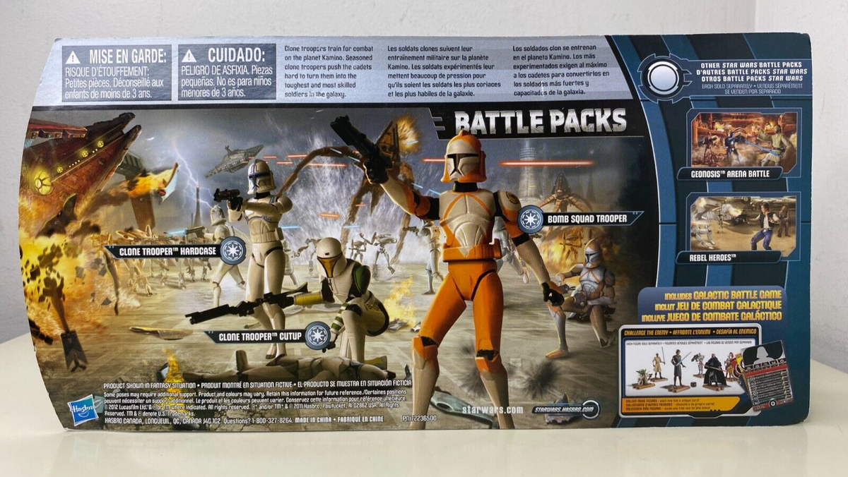 Star Wars Clone Wars REPUBLIC CLONE TROOPERS Battle Packs 3.75
