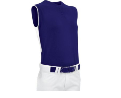 Champro Brand ~ Womens Size Large ~ Sleeveless ~ Fastpitch Jersey ~ Purple/White