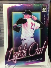 2021 Panini Donruss Optic LIGHTS OUT - ROGER CLEMENS RED SOXS #LO13