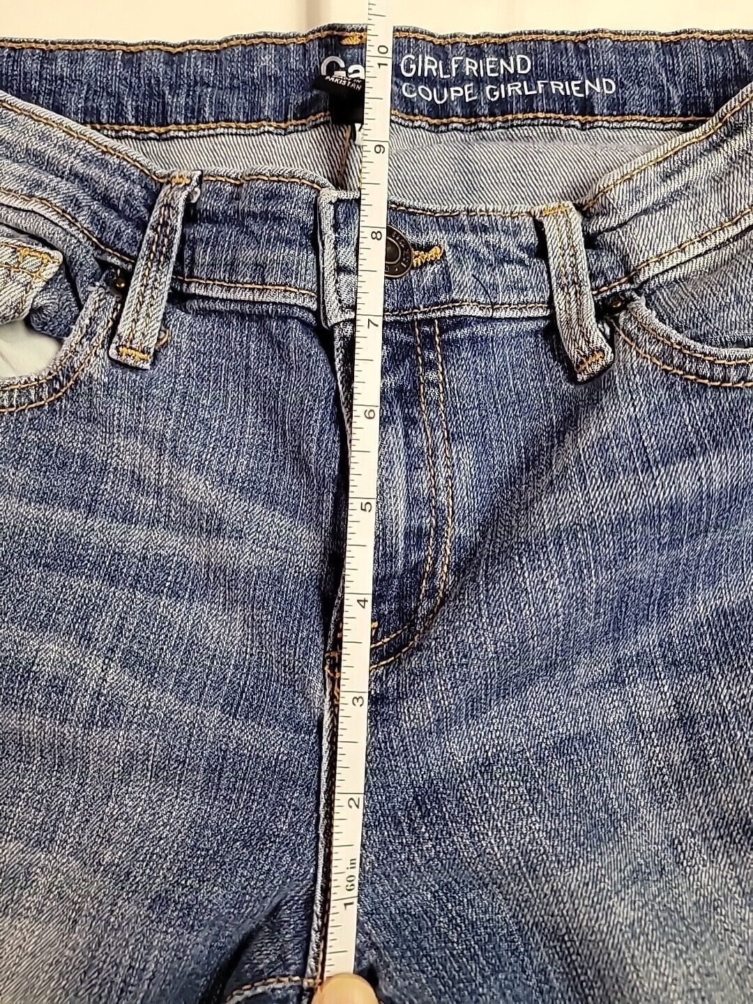 Gap Girlfriend Cropped Jeans Sz 4/27 Denim Modern… - image 7