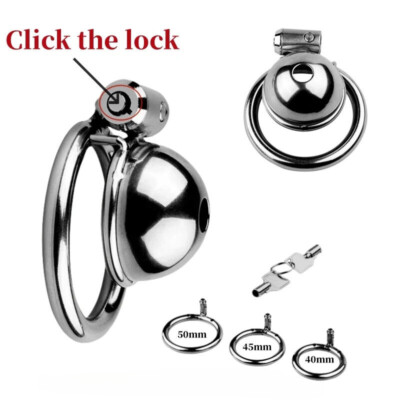 Metal Chastity Cage Locks Male Binding Anti Cheat Peni Lock Peni Rings Device