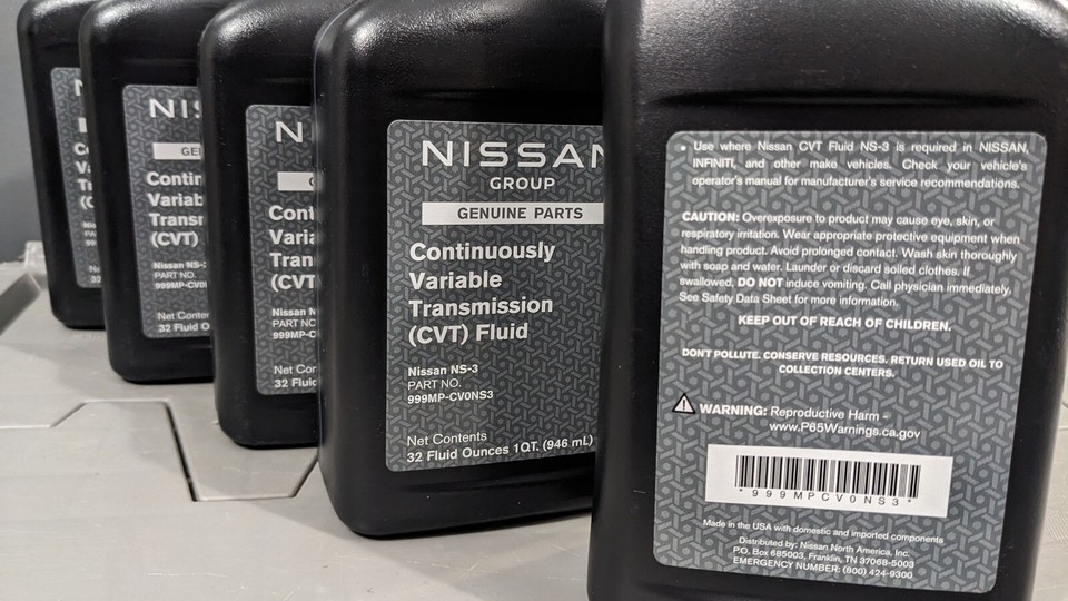 5 QUARTS GENUINE NISSAN NS3 CVT FLUID TRANSMISSION FLUID 999MPCV0NS3