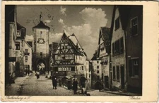Old postcard postcard Rothenburg Plonlein GERMANY (1076991)