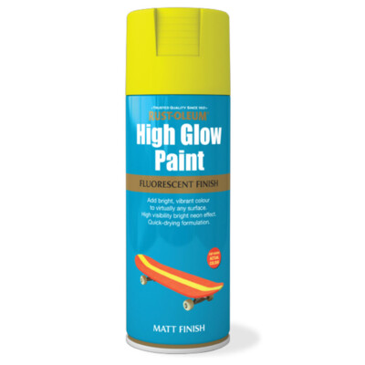 Rust-Oleum Neon fluoreszierend gelb High Glow Aerosol Sprühfarbe 400ml Premium