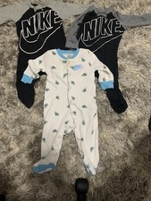 nike baby footed pajamas Size 6 Months Lot Of 3