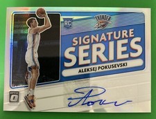 Aleksej Pokusevski 2020 Optic Auto Silver SIGNATURE SERIES Thunder Rookie