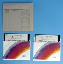 Lot of 2 IBM Personal Computer Software Electronic Showcase 5.25" Floppy Disks