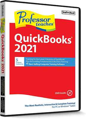 Professor Teaches QuickBooks 2021 Tutorial Set PC