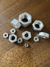 Aluminum Hex Nuts - Pick Size - Free Shipping