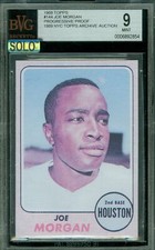 1968 TOPPS LOA # 144 JOE MORGAN HOFer PROOF BGS 9 MAC SOLO FINEST $800 CARD *