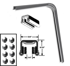 Flexible Window Run Channel Wclips For 1930-1966 Dodge Trucks