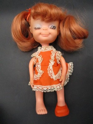 1967 Uneeda Little Sophisticates Georgina Redhead Pigtail Doll
