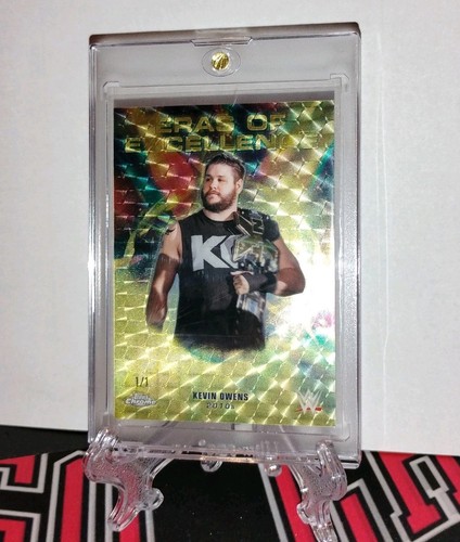2026 Topps Chrome WWE Kevin Owens Eras of Excellence Refractor SuperFractor 1/1