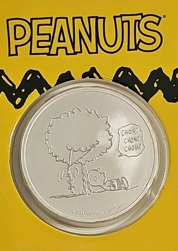 Peanuts® Kite-Eating Tree 1 oz Silver limited edition mintage of 10,000 Ampx