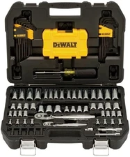 DEWALT Mechanics Tools Kit and Socket Set, 1/4" & 3/8" Drive, SAE, 108-Piece