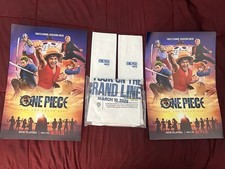 One Piece Into The Grand Line Netflix Stagione 2 Poster Evento Premiere + Maglietta!