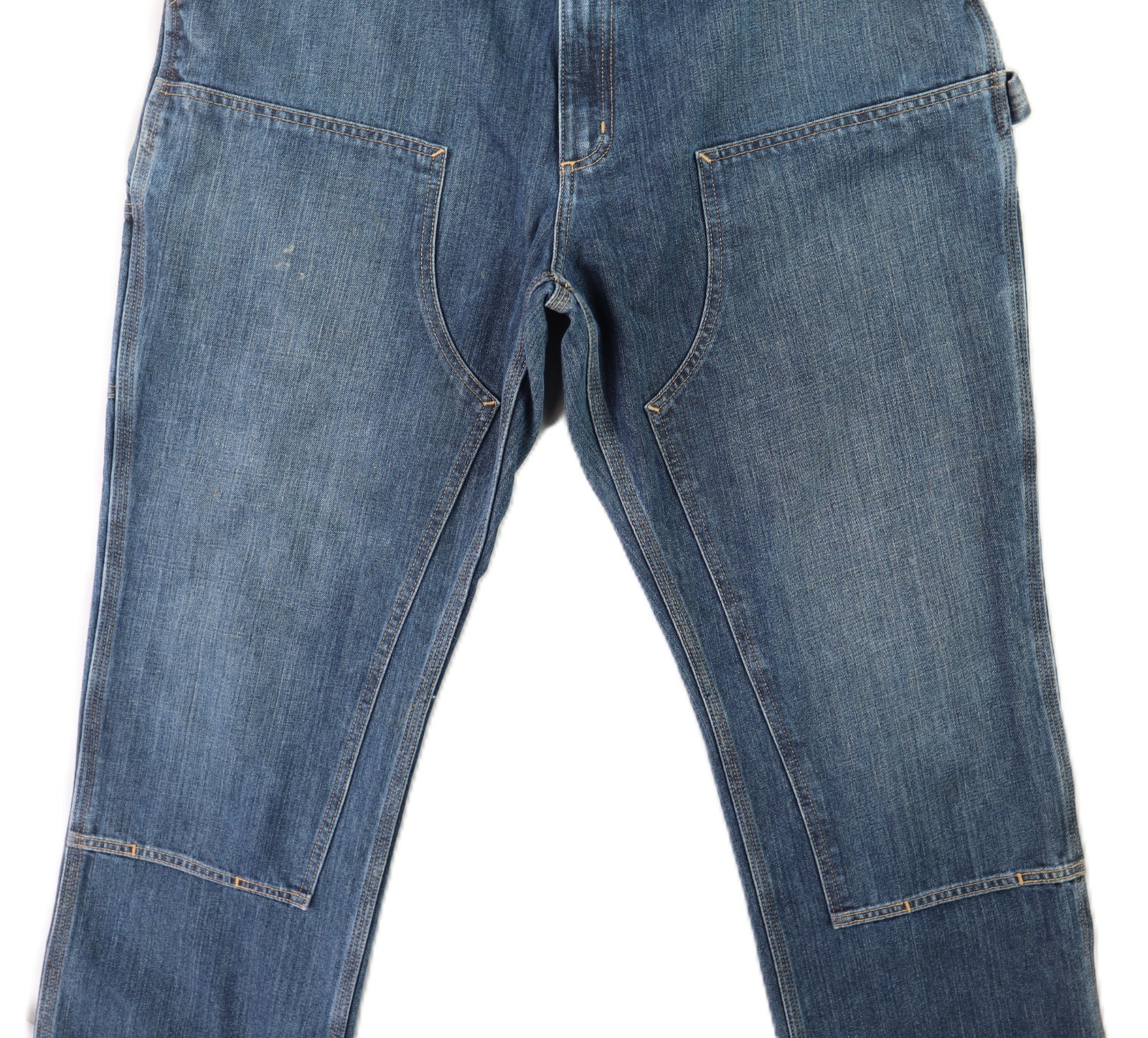 CARHARTT 103328 US Mens 42 x 32 Blue Double Knee Holter Denim Logger Jeans Pants thumbnail 3