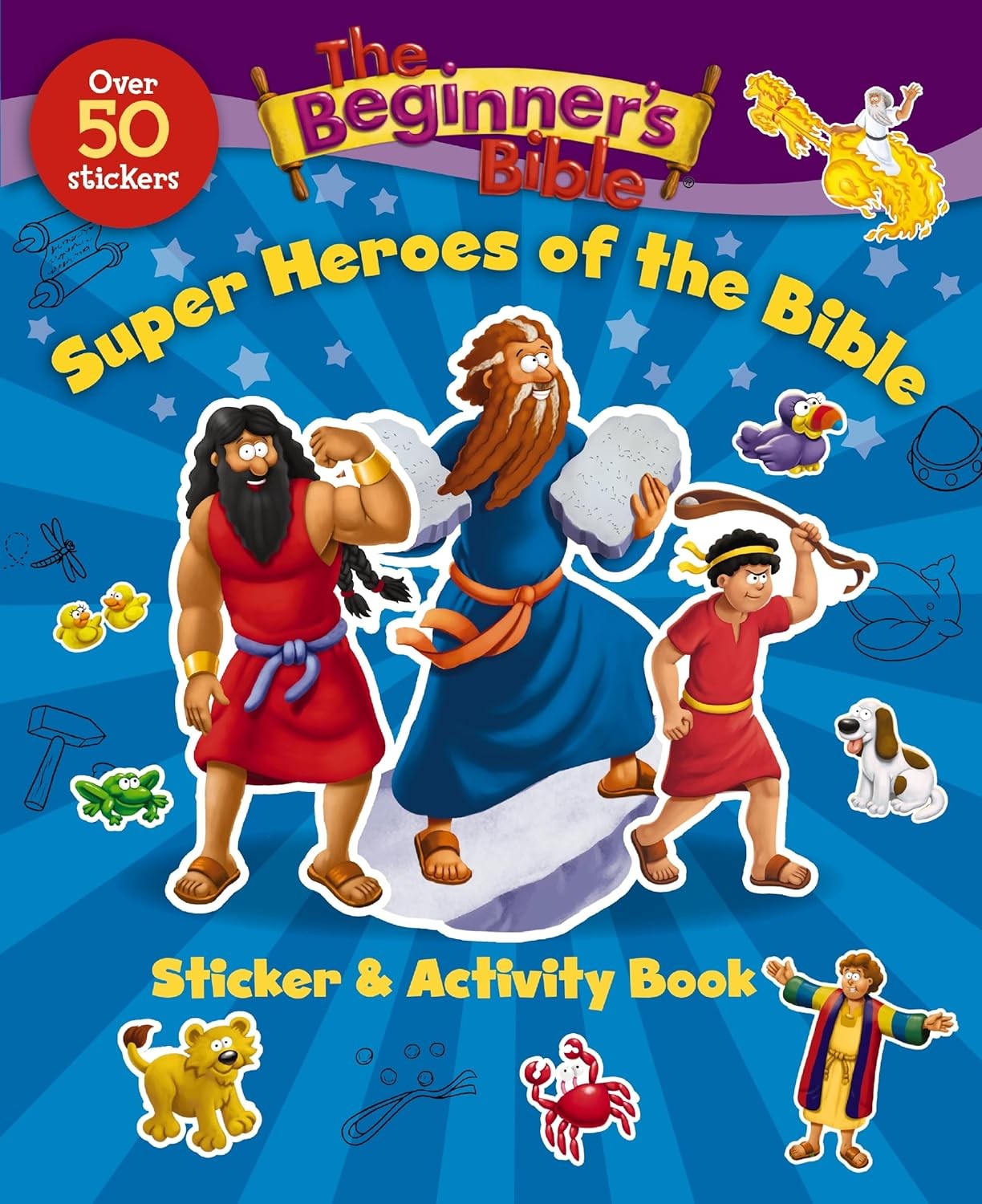 The Beginner's Bible Super Heroes of the Bible Sticker and Activity Book - Image 7
