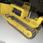 Tonka Vintage Pressed Steel Bulldozer Toy Construction Vehicle Yellow/Black