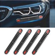 Bumper Guard Strip, 4PCS Anti-Collision Patch Bullet Style Vehicle Protector Tri