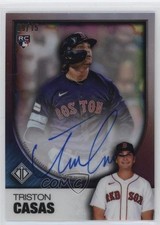 2023 Topps Transcendent Collection Gold Refractor 9/15 Triston Casas Auto 2gv