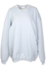 REFORMATION BLUE COTTON SWEATSHIRT MEDIUM