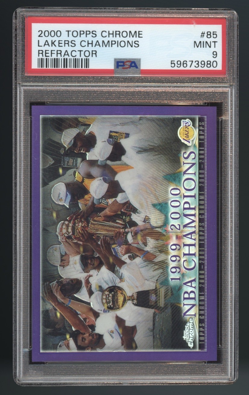 2000-01 Topps Chrome Team Championship Refractors  #85 PSA 9 KOBE LOW POP