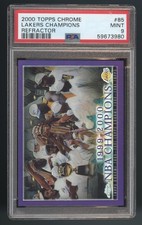 2000-01 Topps Chrome Team Championship Refractors  #85 PSA 9 KOBE LOW POP